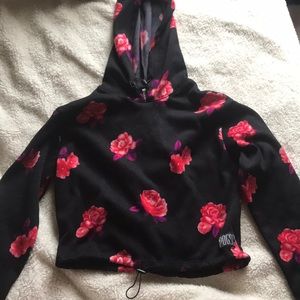 PINK crop top hoody